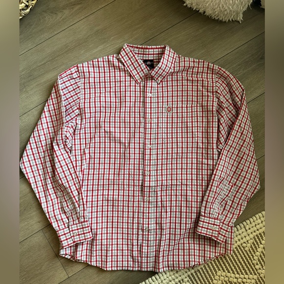 Ohio State Buckeyes Button Down Shirt | Mens Large (Like NEW) Collegiate - Picture 7 of 8